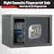 Stalwart Electronic Safe - Biometric Lock Box with 2 Override Keys for Jewelry, Cash by Dark Gray, 3PK 65-FIN-25-GRY - alternate 9